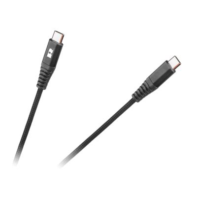 Kábel REBEL RB-6003-100-B  USB-C/USB-C 1m Black