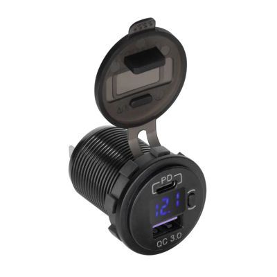 Nabíjačka USB PEIYING PY-CHR0006 s QC a meračom napätia