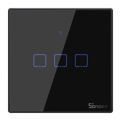 Inteligentný prepínač WiFi + RF 433 Sonoff T3 EU TX (3-kanálový)