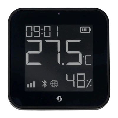 Inteligentný snímač teploty a vlhkosti SHELLY ZB Black ZigBee