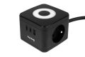 Predlžovací kábel HUSLOG Smart Black 1,4m