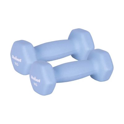 Sada liatinových a neoprénových činiek HEX REBEL RBA-2330-1 2x1 kg