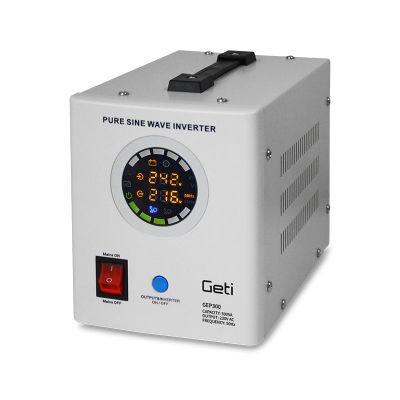 Zdroj záložný GETI GEP300 sinus 300W (500VA)