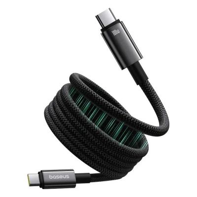 Kábel BASEUS Tungsten Gold USB-C/USB-C 1m Black 100W