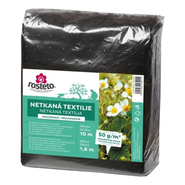 Netkaná textília mulčovacia Neotex ROSTETO 50g 1,6x10m čierna