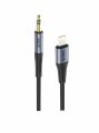 Adaptér iPEAX 90010138 Lightning / JACK 3,5mm (pre počúvanie hudby) Black