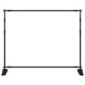vidaXL Stojany na pozadie 2 ks čierne 254x243 cm oceľ