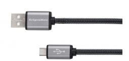 Kábel USB - micro USB zástrčka-zástrčka 1.8m Kruger & Matz