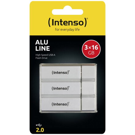 INTENSO - 3x 16GB Alu Line 3521473 silver