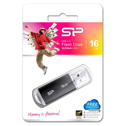 SILICON POWER Ultima U02 Black 16GB USB 2.0