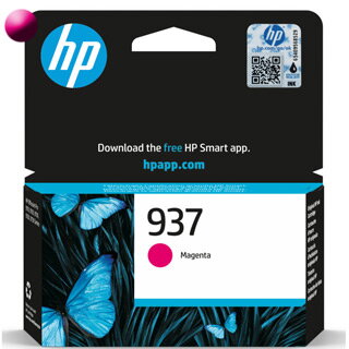 HP 937, Cartridge, purpurový (magenta) (4S6W3NE)