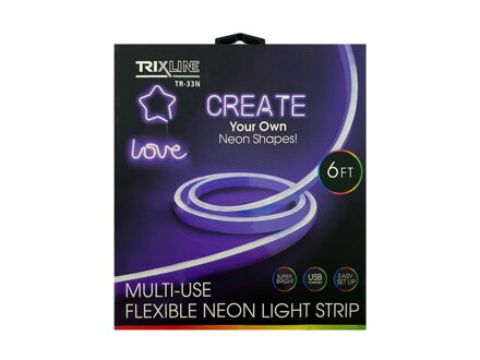 LED pásik USB TRIXLINE TR-33N 1,8m fialový neónový