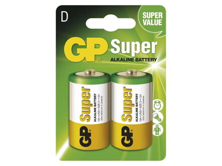 Batéria  D (R20) alkalická GP Super Alkaline  2ks