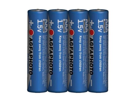 Batéria AAA (LR03) alkalická AGFAPHOTO Power 4ks / shrink