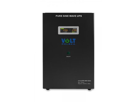 Zdroj záložný VOLT Sinus UPS 500 12V 230V 500W + baterie 26Ah Black