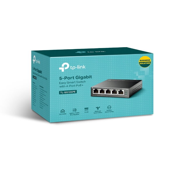 TP-Link TL-SG105PE, Switch 5-Port/1000Mbps/De/PoE+