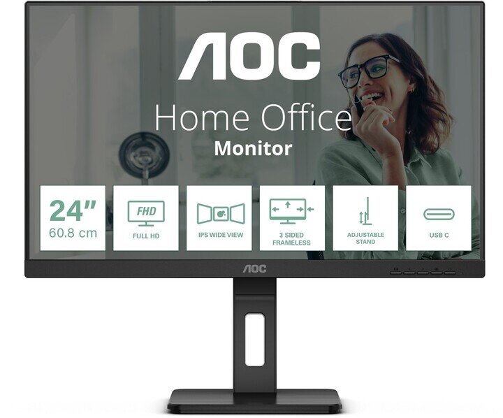 AOC LCD Monitor 24" 24P3 IPS (24P3CV)