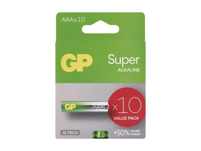 Batéria AAA (R03) alkalická GP Super 10ks