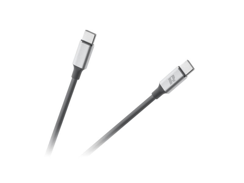 Kábel REBEL RB-6012-100-B USB-C 3.0/USB-C 0,1m Black