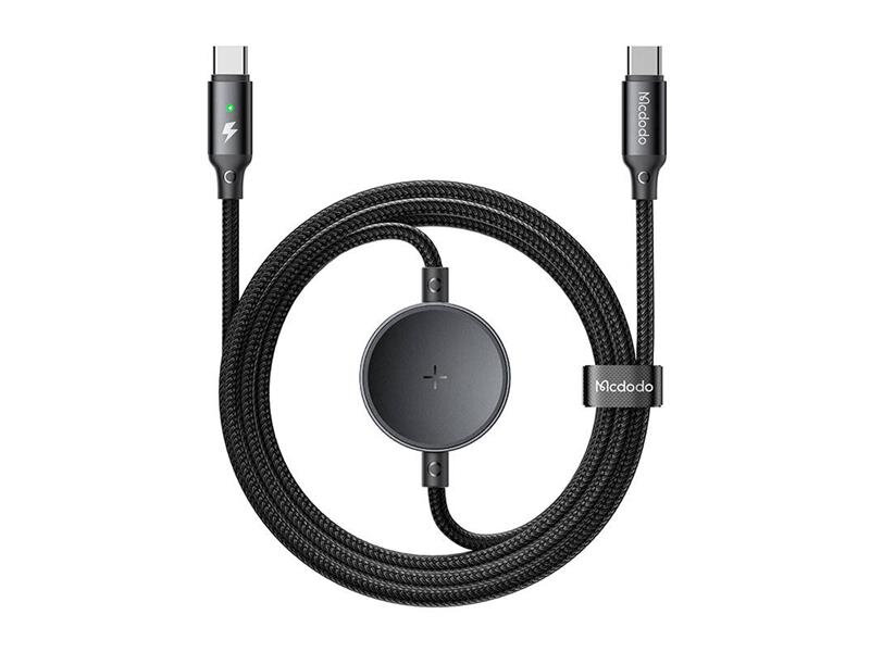 Kábel MCDODO CA-4170 USB-C 1,5m Black + nabíjačka na Samsung Watch